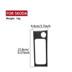Adhesivo embellecedor para el portavasos del Skoda Octavia (2017-2021, con volante a la izquierda y a la derecha) - Imagen 3