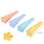 2 Conjuntos 4 en 1 Niños Star Popsicle Mold Set Food Silicone Helicote Mold Molde aleatorio de color - Imagen 2
