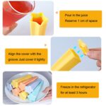 2 Conjuntos 4 en 1 Niños Star Popsicle Mold Set Food Silicone Helicote Mold Molde aleatorio de color - Imagen 3