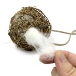 3 PCS Parrot Toy Sepak Takraw Cotton Bite Ball alivia el aburrimiento y previene morderse el cabello, 8cm - Imagen 3