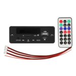 Reproducción de carpetas de 5/12V con amplificador de potencia, tablero de decodificación de MP3 con placa base de pérdida de llamada de grabación con Bluetooth, MP3 Decoding Board