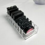 2 uds estante acrílico para lápiz labial caja de almacenamiento de polvo transparente sombra de ojos estante para maquillaje caja de maquillaje - Imagen 4