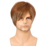 Pelucas cortas de alambre de alta temperatura natural realista para hombres, WIG-M44, WIG-M45