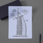 Plantilla de pintura de serie de construcción Plantilla de etiqueta A4 de ciudad temática, 10 Sailing Hotel