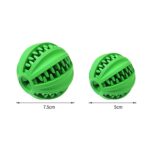 Juguete para mascotas, juguete Cartoa, molino de bolas con fugas para mascotas, juguete de goma, Bola de limpieza, Small (Green) - Imagen 2