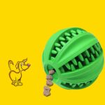 Juguete para mascotas, juguete Cartoa, molino de bolas con fugas para mascotas, juguete de goma, Bola de limpieza, Large (Green)