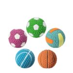 Juguete para perros Látex Mordedura de perro Bola con sonido Juguetes para mascotas, Large Tennis - Imagen 3