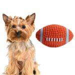 Juguete para perros Látex Mordedura de perro Bola con sonido Juguetes para mascotas, Large  Rugby