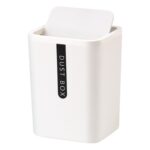 Mini mesa de centro de oficina, bote de basura para almacenamiento con tapa batidora de plástico de escritorio - Imagen 2