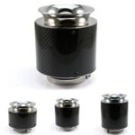 013 Filtro de aire estilo cabeza de hongo de fibra de carbono de alto flujo modificado universal para automóvil, especificación:, Large 76mm Inner Diameter - Imagen 4
