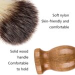 B3004 3 unids/set herramientas de estilismo para hombres, cepillo de nailon para Barba, estante, cuenco de espuma - Imagen 4