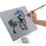 Pincel de escritura, juego de práctica de caligrafía con agua, tablero de escritura con agua, paño de escritura con agua reutilizable, A4