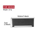 Adhesivo para el panel de almacenamiento de la consola central del Skoda Octavia 2017-2021 (volante izquierdo o derecho) - Imagen 3
