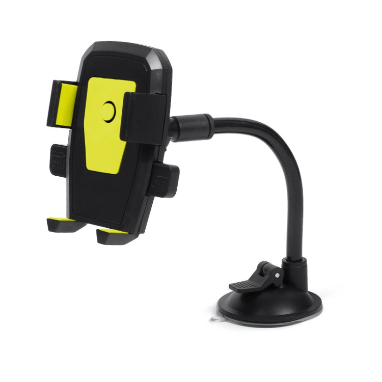 TBD0571942901B.jpg Soporte para teléfono con bloqueo automático del parabrisas del coche, Yellow - Imagen 1
