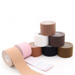 2 uds pegatinas para el pecho cinta deportiva pegatinas para músculos pegatinas para pezones de tela elástica, 5cm x 5m, 7.5cm x 5m - Imagen 2