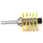 Cortador de fresado de tenón de madera de carpintería Cortador de articulaciones de finger de 8 manijas - Imagen 4
