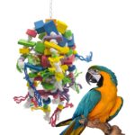 Medio Grande Loro Juguete Pájaro Pájaro Cuerda Cuerda Espada Cuerda Cuerda Mordida Juguetes - Imagen 5