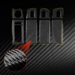 Para Skoda Octavia 2017-2021 con volante a la izquierda, juego de 8 pegatinas para el panel de interruptores de ventanas, Left-Hand Drive - Imagen 4