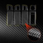 Para Skoda Octavia 2017-2021 con volante a la derecha, juego de 8 pegatinas para el panel de interruptores de ventanas, Right-Hand Drive - Imagen 4