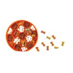 Cuenco antideslizante antiestrangulamiento para comer lentamente para mascotas, ventosa de silicona, cuenco en forma de panal, Medium Orange - Imagen 2
