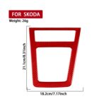 Adhesivo para el panel de la palanca de cambios manual del Skoda Octavia con volante a la izquierda (modelos 2017-2021) - Imagen 3