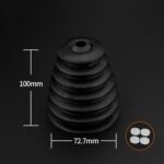 10 PCS Martillo eléctrico Cubierta de polvo Recolección de polvo Tazón Accesorios de taladro de impacto, Dust Cover(Black) - Imagen 2