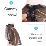 Mantón para teñir y engrasar permanente, peluquería, corte de pelo antiadherente, tela para el cabello, herramientas de peluquería - Imagen 3