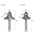 4 PCS / SET CUERZA REDONDO CORTURIDAD DE LA MÁQUERA DE LA MÁQUINA DE LA MÁQUINA DE Aleación Cortador de corte - Imagen 4