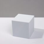8 piezas cubo geométrico accesorios para fotos adornos decorativos plataforma de fotografía, Small White Square