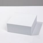 8 piezas cubo geométrico accesorios para fotos adornos decorativos plataforma de fotografía, Small White Rectangular