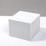 8 piezas cubo geométrico accesorios para fotos adornos decorativos plataforma de fotografía, Large White Rectangular