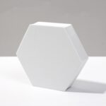 8 piezas cubo geométrico accesorios para fotos adornos decorativos plataforma de fotografía, Large White Hexagon