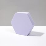 8 piezas cubo geométrico accesorios para fotos adornos decorativos plataforma de fotografía, Small Purple Hexagon