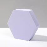 8 piezas cubo geométrico accesorios para fotos adornos decorativos plataforma de fotografía, Large Purple Hexagon
