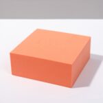 8 piezas cubo geométrico accesorios para fotos adornos decorativos plataforma de fotografía, Small Orange Rectangular