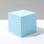 8 piezas cubo geométrico accesorios para fotos adornos decorativos plataforma de fotografía, Large Light Blue Square