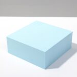 8 piezas cubo geométrico accesorios para fotos adornos decorativos plataforma de fotografía, Small Light Blue Rectangular