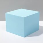 8 piezas cubo geométrico accesorios para fotos adornos decorativos plataforma de fotografía, Large Light Blue Rectangular