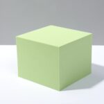 8 piezas cubo geométrico accesorios para fotos adornos decorativos plataforma de fotografía, Large Green Rectangular