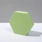 8 piezas cubo geométrico accesorios para fotos adornos decorativos plataforma de fotografía, Small Green Hexagon