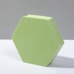 8 piezas cubo geométrico accesorios para fotos adornos decorativos plataforma de fotografía, Large Green Hexagon