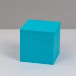 8 piezas cubo geométrico accesorios para fotos adornos decorativos plataforma de fotografía, Small Lake Blue Square