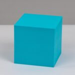 8 piezas cubo geométrico accesorios para fotos adornos decorativos plataforma de fotografía, Large Lake Blue Square