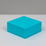 8 piezas cubo geométrico accesorios para fotos adornos decorativos plataforma de fotografía, Small Lake Blue Rectangular