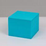8 piezas cubo geométrico accesorios para fotos adornos decorativos plataforma de fotografía, Large Lake Blue Rectangular