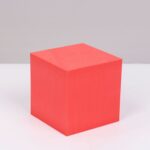 8 piezas cubo geométrico accesorios para fotos adornos decorativos plataforma de fotografía, Small Red Square