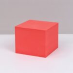 8 piezas cubo geométrico accesorios para fotos adornos decorativos plataforma de fotografía, Large Red Rectangular