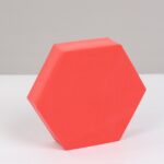 8 piezas cubo geométrico accesorios para fotos adornos decorativos plataforma de fotografía, Large Red Hexagon