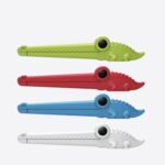 4 juegos de Clips de sellado de animales de dibujos animados, Clip de sellado a prueba de humedad, Clip de conservación de alimentos para cocina, merienda, leche en polvo, Moisture-Proof Sealing Clip(Crocodile)