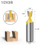 Cortador de cola de milano con mango de 1/2, fresa pequeña para grabado en madera, especificación:, 1/2x3/8mm - Imagen 2